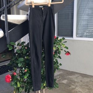 American apparel high waisted jeans